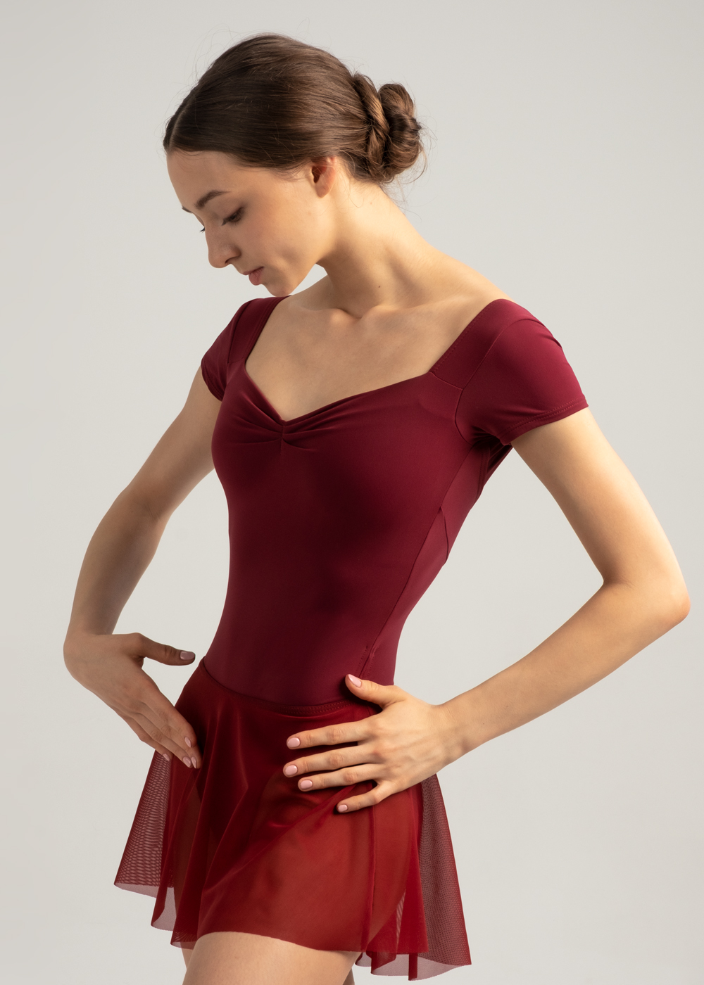 ERICA, Cap sleeve leotard (DA2003MPN) | Nikolay® - official online